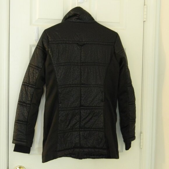 Micheal Kors Long Black Puffer Style Jacket Coat EUC - Picture 2 of 7